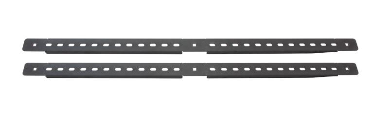 Jeep Gladiator Truck Bed Rack - Fishbone Offroad - 61In Tackle Racks Top Rails - Black - `20-`27
